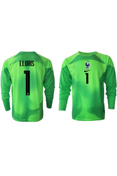 Fotbalové Dres Francie Hugo Lloris #1 Brankářské Venkovní Oblečení MS 2022 Dlouhý Rukáv